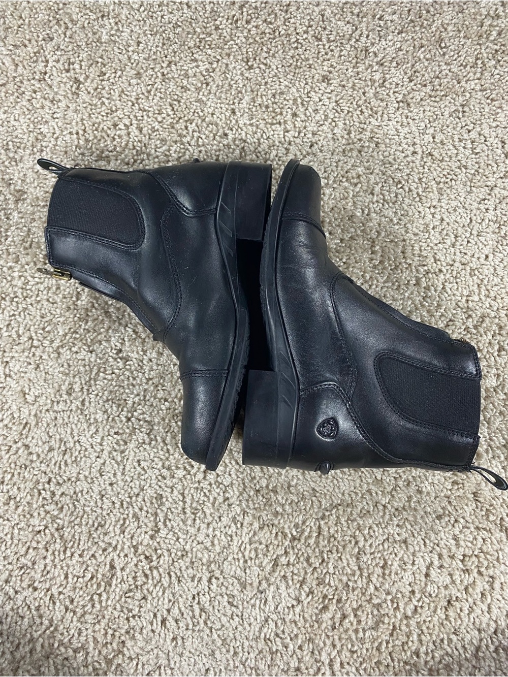 Ariat Kids Devon Paddock Boots Zip Front Sz 2 Western Americana Rodeo Country